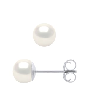 Pendientes Pearl Freshwater 5-6 mm Negro 925