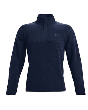 Jersey de golf Under Armour Fleece Pile Navy para hombre