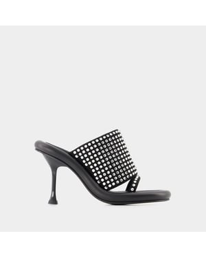 Bumper Crystal Mules - J.W. Anderson - Piel - Negro
