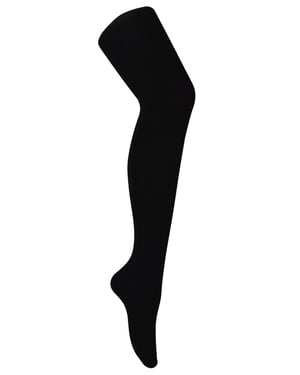 Leotardos de bambú para mujer en negro | Leotardos opacos lisos super suaves para mujer - Negro