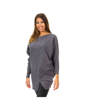Jersey con mangas de Murcielago cuello de barca 10DVE0780 mujer