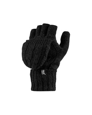 Convertidor térmico de mujer Guantes de punto por cable sin dedos de 2,3 tog