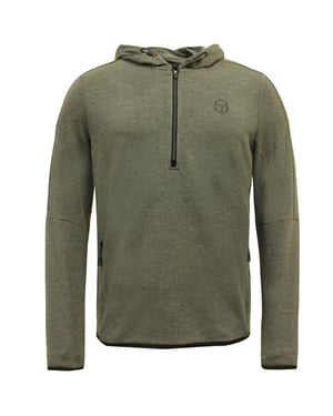 Sergio Tacchini Idra Half Zip Up Mens Capache Jumper Gray 37678 941 A113d