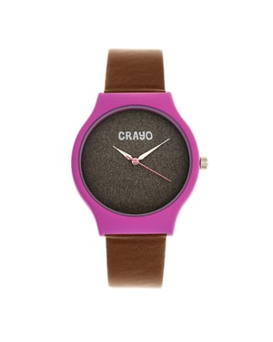 Reloj unisex Crayo con purpurina