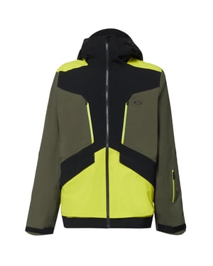 Oakley Alpine 3L Gore-Tex Shell Zip Up Mens Green Jacket 412774 02E