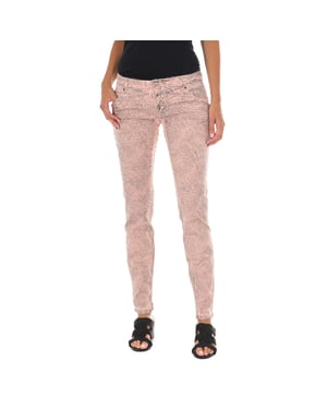 Pantalon Largo con bajos con corte estrecho 70DBF0585-R216 mujer