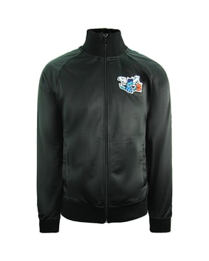 Mitchell & Ness Charlotte Hornets para hombre chaqueta de pista negra
