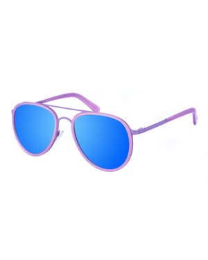 Gafas de sol de metal con forma ovalada Cameron unisex