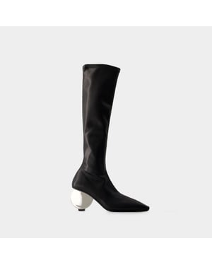 Botas Circle - Courreges - Piel sintética - Negro