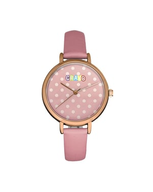 Reloj con correa de puntos Crayo