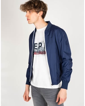 Invicta Chaqueta Bomber del hombre Blanco, azul