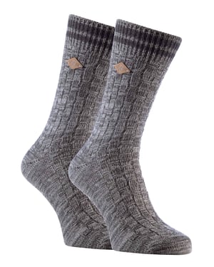 Paquete de 2 calcetines de punto grueso de algodón para hombre.