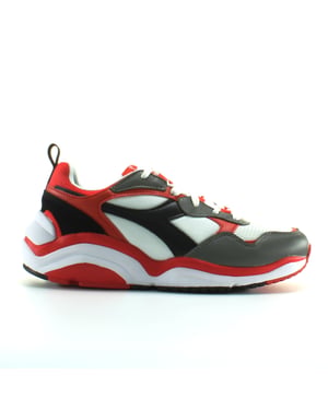Diadora Whiz Run Mens White/Red entrenadores