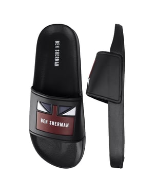 Deslizadores Ben Sherman Union para hombre en negro