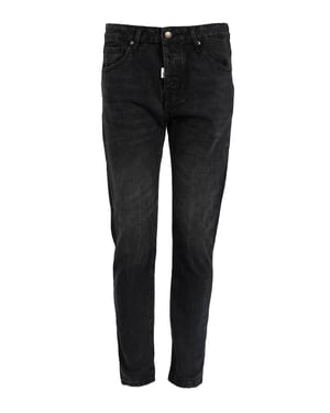 Takeshy Kurosawa Vaqueros Slim Cropped del hombre negro