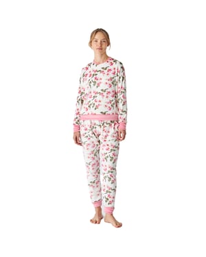Pijama invierno manga larga terciopelo JJB4 mujer