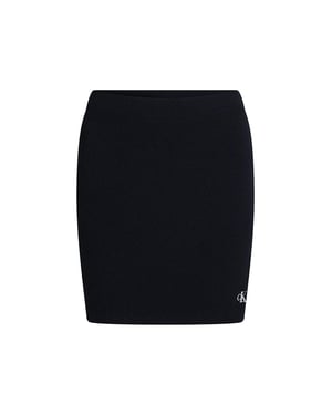 Falda Calvin Klein de seersucker para mujer
