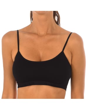 Top de encaje de Micofibra Bamboo y escote redondo 708 mujer