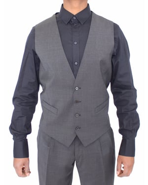 Chaleco Formal Ajustado Gray de Dolce & Gabbana