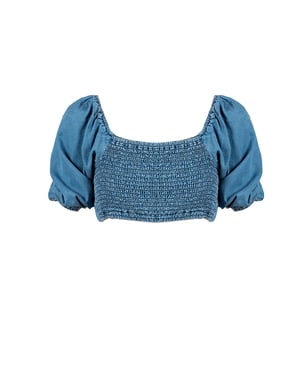 Patrizia Pepe Top de mujer azul