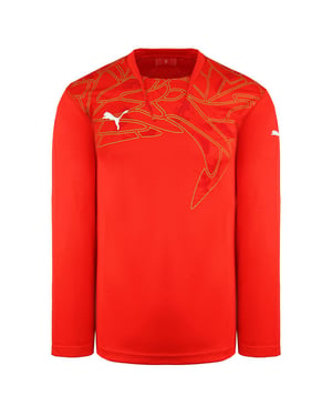 Puma Graphic Camisa de portero de hombre rojo de manga larga 700399 03