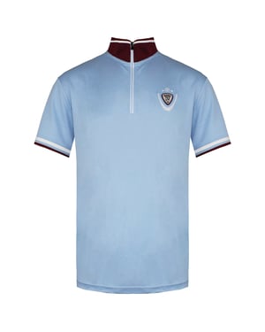 Rossignol manga corta 3/4 Zip Up Up Light Blue Mens Virage Polo Shirt Rldmy10 794