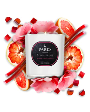 VELA RUIBARBO Y POMELO ROSA 220G