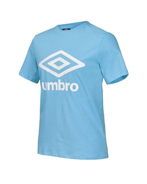 Umbro logo grande para hombre camiseta azul cielo