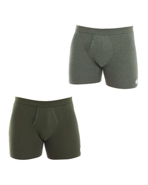 Pack de 2 bóxers Ocean de algodón orgánico hombre A0AFT