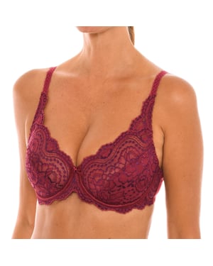 Sujetador con aros y sin relleno de encaje 05832 mujer para un soporte natural del busto