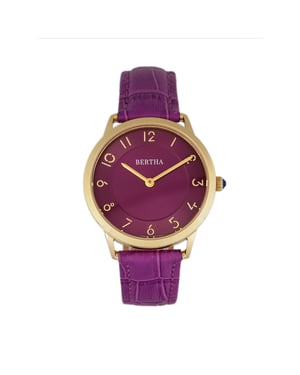 Reloj Bertha Abby con correa de cuero suizo