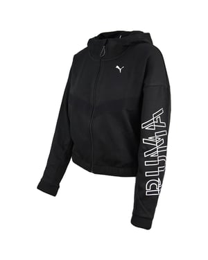 Puma Zip Up Womens Black Hoodie