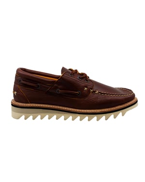 Timberland Selbyville 3 Eye Brown Leather Lace Up Boath Boats A1jel
