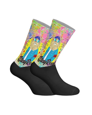 Calcetines de caña larga estampados elásticos unisex