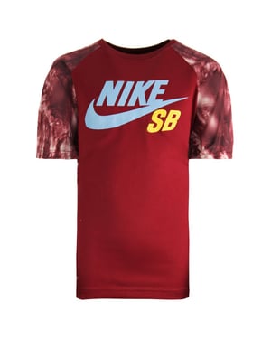 Nike Skateboarding Dri-Fit Manga Crew Teck Borgoña Junior Camiseta 977568 723