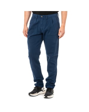 Pantalón Largo con bajos con corte recto y trabillas para cinturón KMT006 hombre