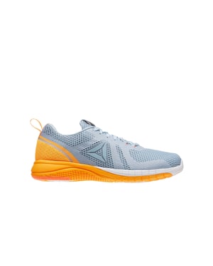 Reebok impresión Run 2 Lace-Up Gray Synthetic Womens Running Trainers BD4545