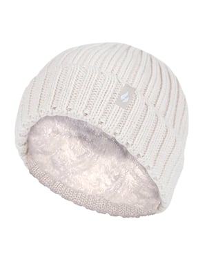 Heat Holders - Set de gorro y guantes térmicos de invierno de canalé grueso para niña