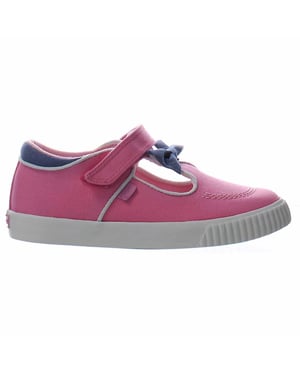 Pateadores tovni t-bow bumper niños rosa plimsolls
