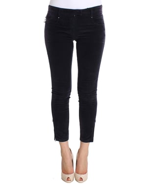 Jeans de Pana Cortos Morados de Costume National para Mujer