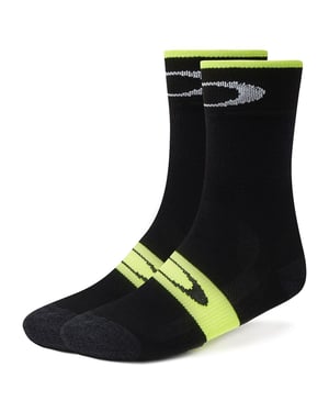 Oakley Termal Termal Ciclismo Negro Negro Amarillo Calcetines 93286 05W