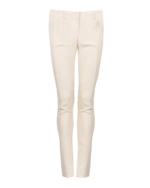 Patrizia Pepe Pantalones de mujer beige, cremoso