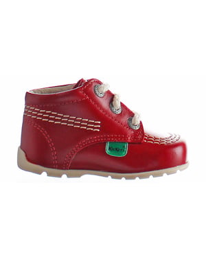 Patadas Kick Hi B Boots rojos para niños centrales