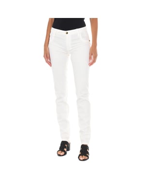 Pantalon Tejano Largo de tejido elástico 70DB50192-T092 mujer