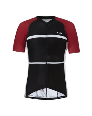 Camiseta de ciclismo rojo de manga corta de Oakley Camiseta