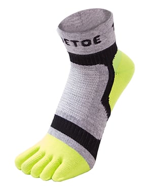 TOETOE - Calcetines Bajos Deportivos Transpirables para Hombre y Mujer - Verde