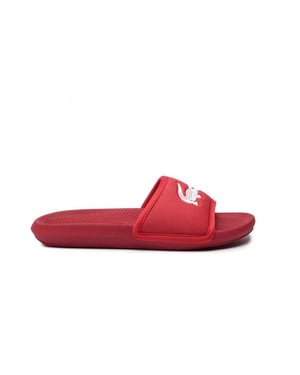 Lacoste Croco Sliding 119 3 CMA Slides rojos para hombres