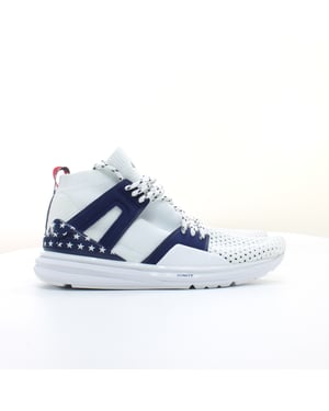 Puma Blaze of Glory Limitless Hi 4 de julio FM FM Lace Up Mens Entrenadores 364801 01