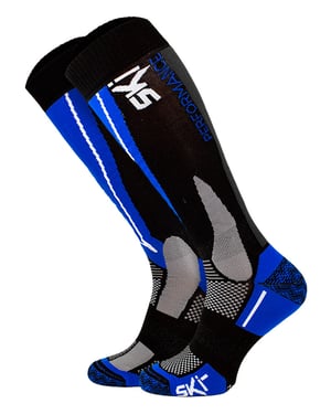 Calcetines Técnicos de Esquí | COMODO | Calcetines de Snowboard hasta la rodilla | Hombre y Mujer - Royal