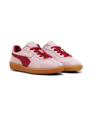 Zapatillas Puma Palermo de cuero rosa/carmesí oscuro